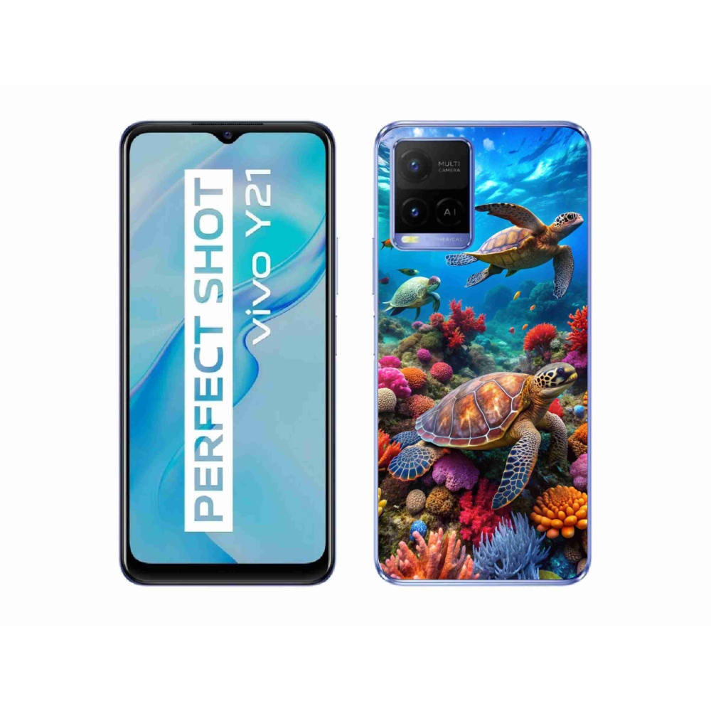 Gélový kryt mmCase na Vivo Y21/Y21s/Y33s - morský svet 2