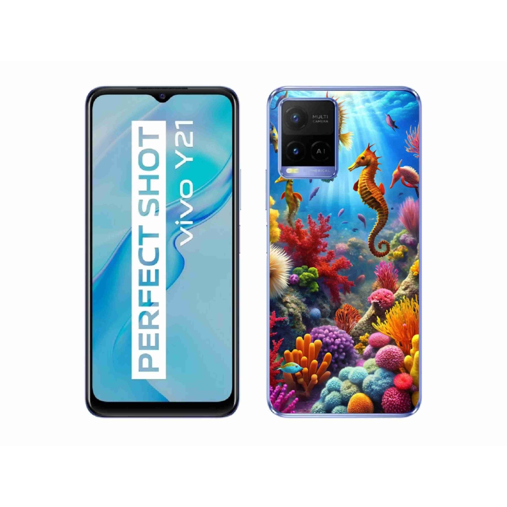 Gélový kryt mmCase na Vivo Y21/Y21s/Y33s - morský svet 3