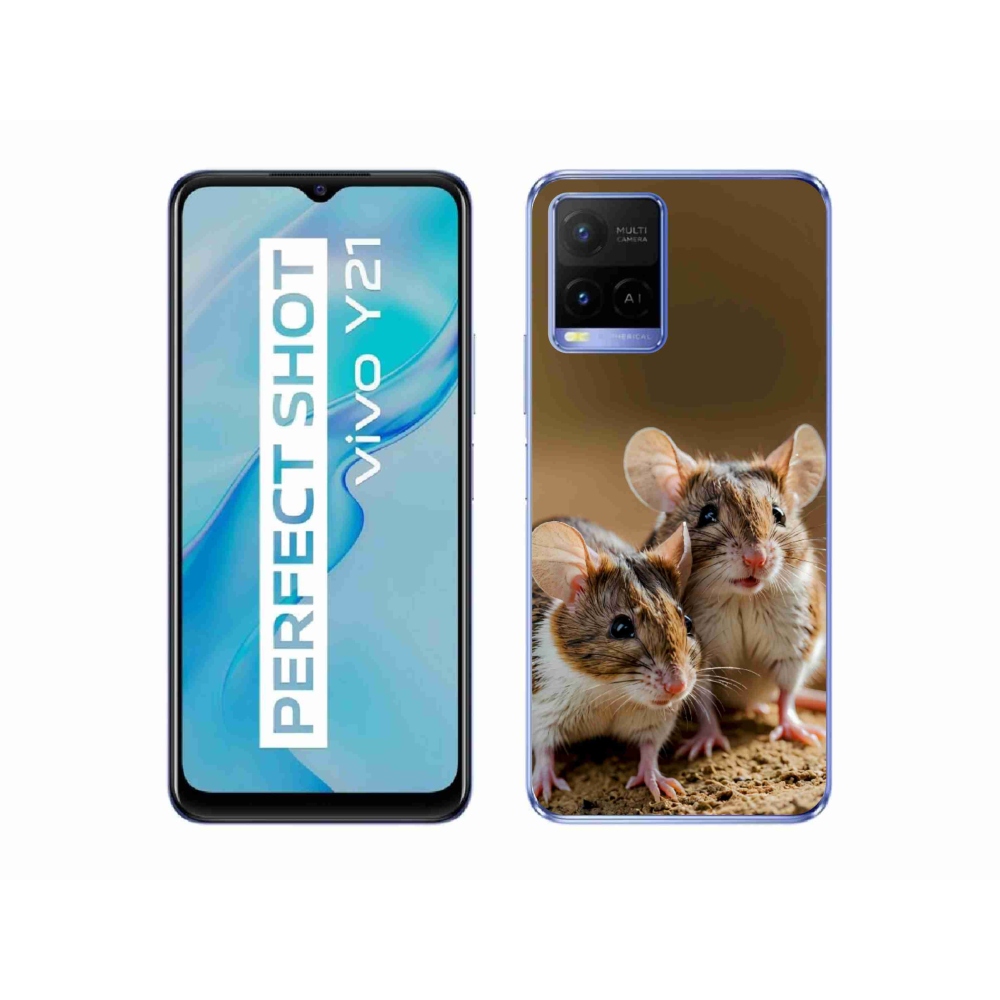 Gélový kryt mmCase na Vivo Y21/Y21s/Y33s - myší duo