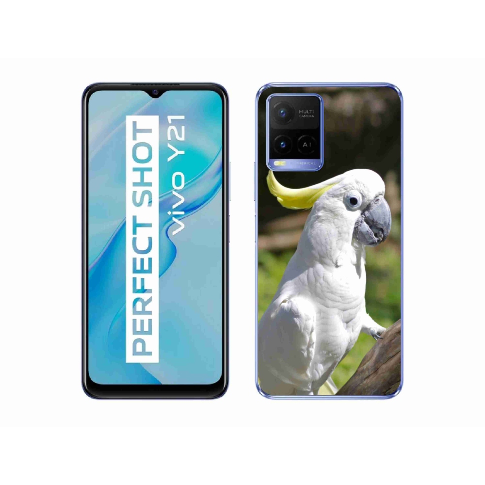 Gélový kryt mmCase na Vivo Y21/Y21s/Y33s - papagáj kakadu 2