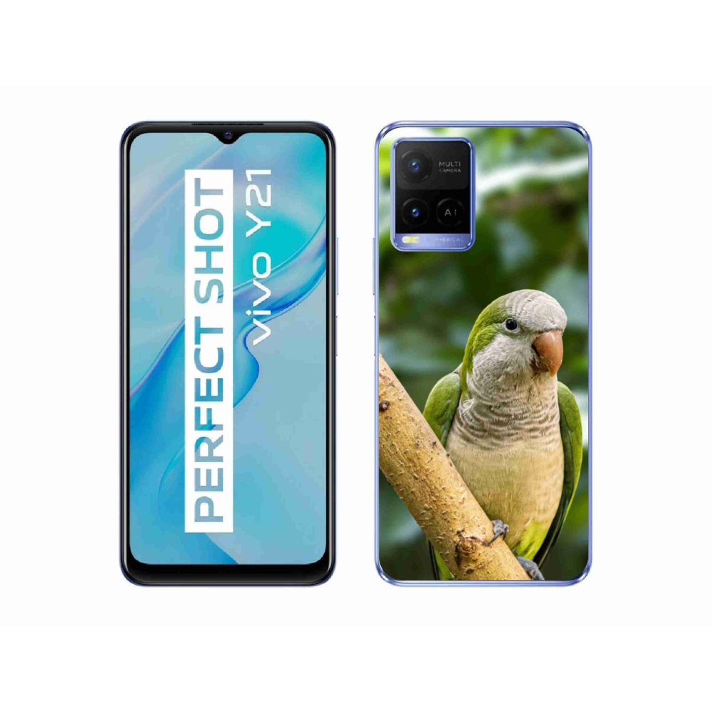 Gélový kryt mmCase na Vivo Y21/Y21s/Y33s - papagáj mníšok