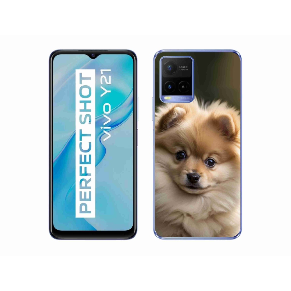 Gélový kryt mmCase na Vivo Y21/Y21s/Y33s - roztomilý pomeranian 2