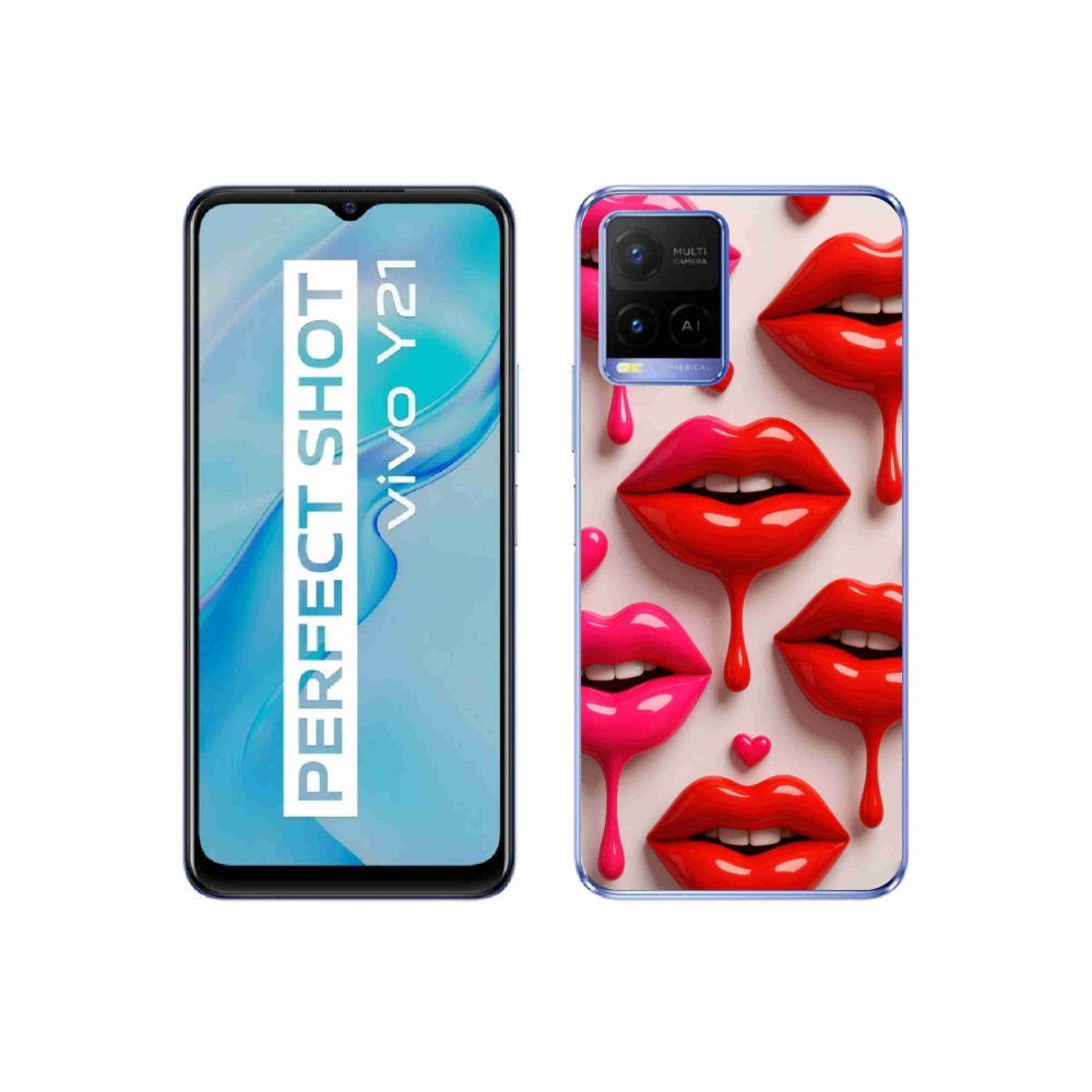 Gélový kryt mmCase na Vivo Y21/Y21s/Y33s - pery 2