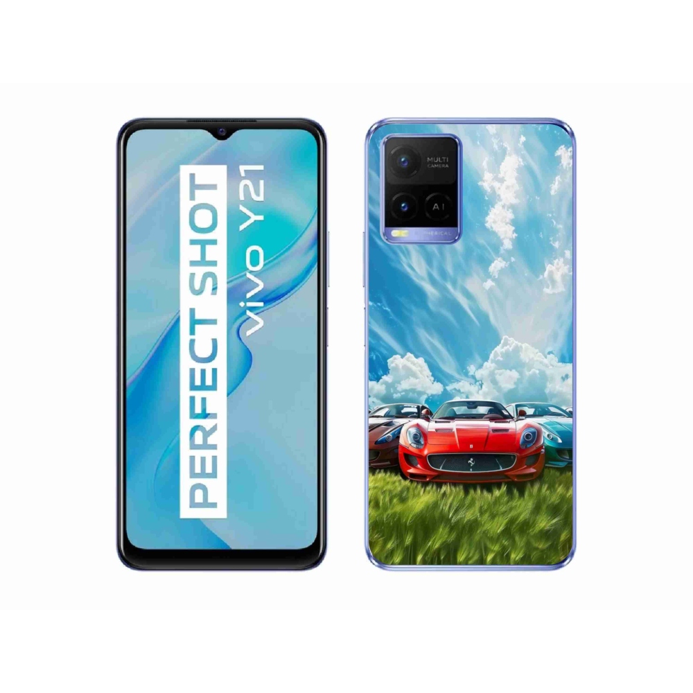 Gélový kryt mmCase na Vivo Y21/Y21s/Y33s - športové vozidlá