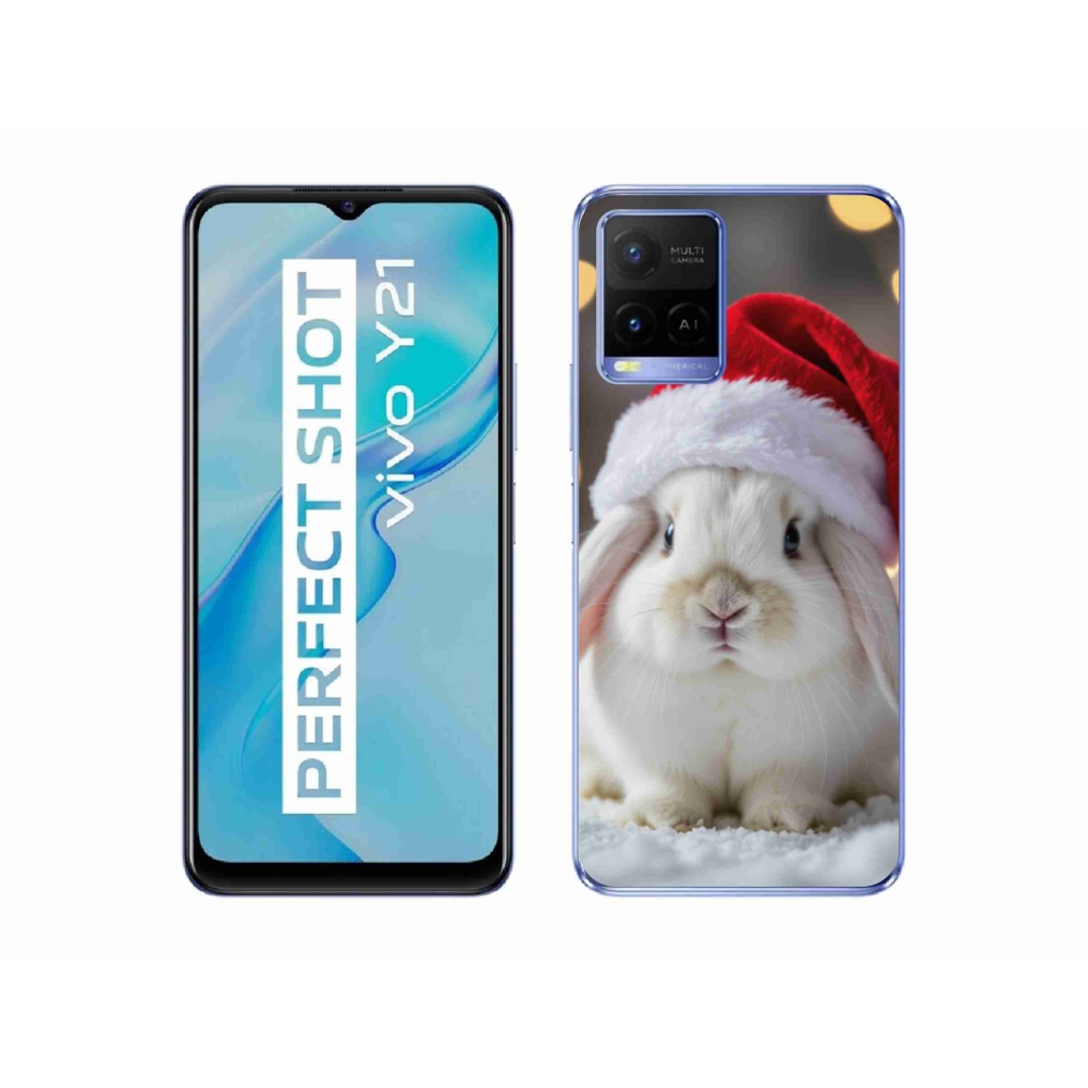 Gélový kryt mmCase na Vivo Y21/Y21s/Y33s - vianočný králik