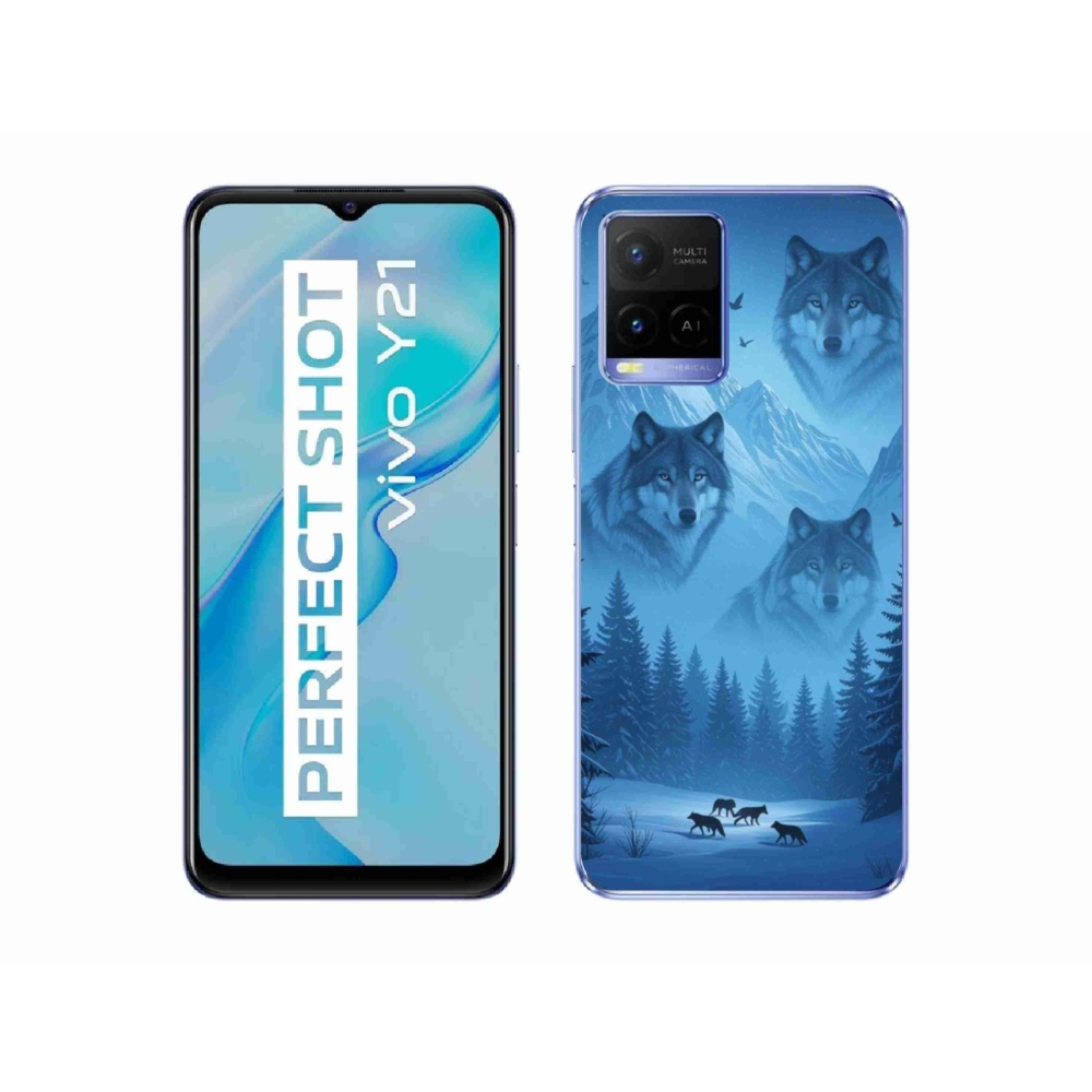 Gélový kryt mmCase na Vivo Y21/Y21s/Y33s - vlčia svorka