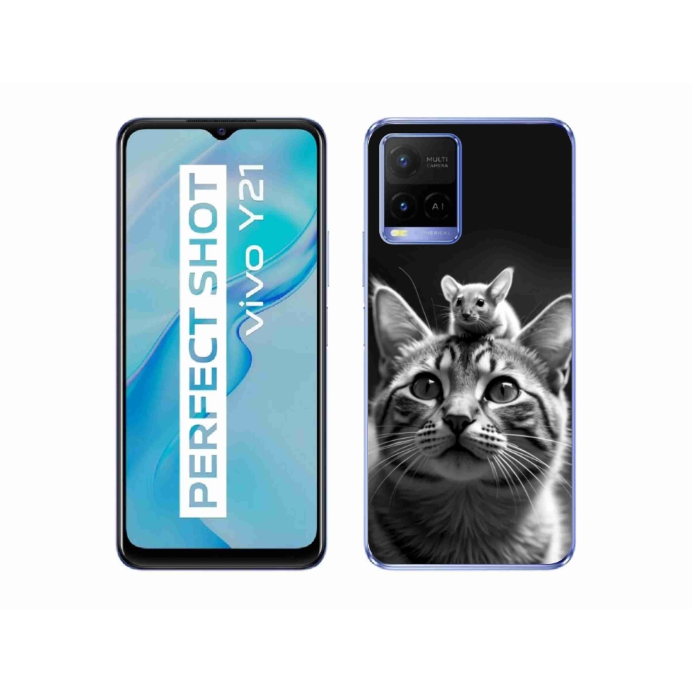 Gélový kryt mmCase na Vivo Y21/Y21s/Y33s - zvieracie priateľstvo 2