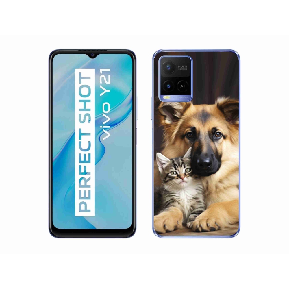 Gélový kryt mmCase na Vivo Y21/Y21s/Y33s - zvieracie priateľstvo