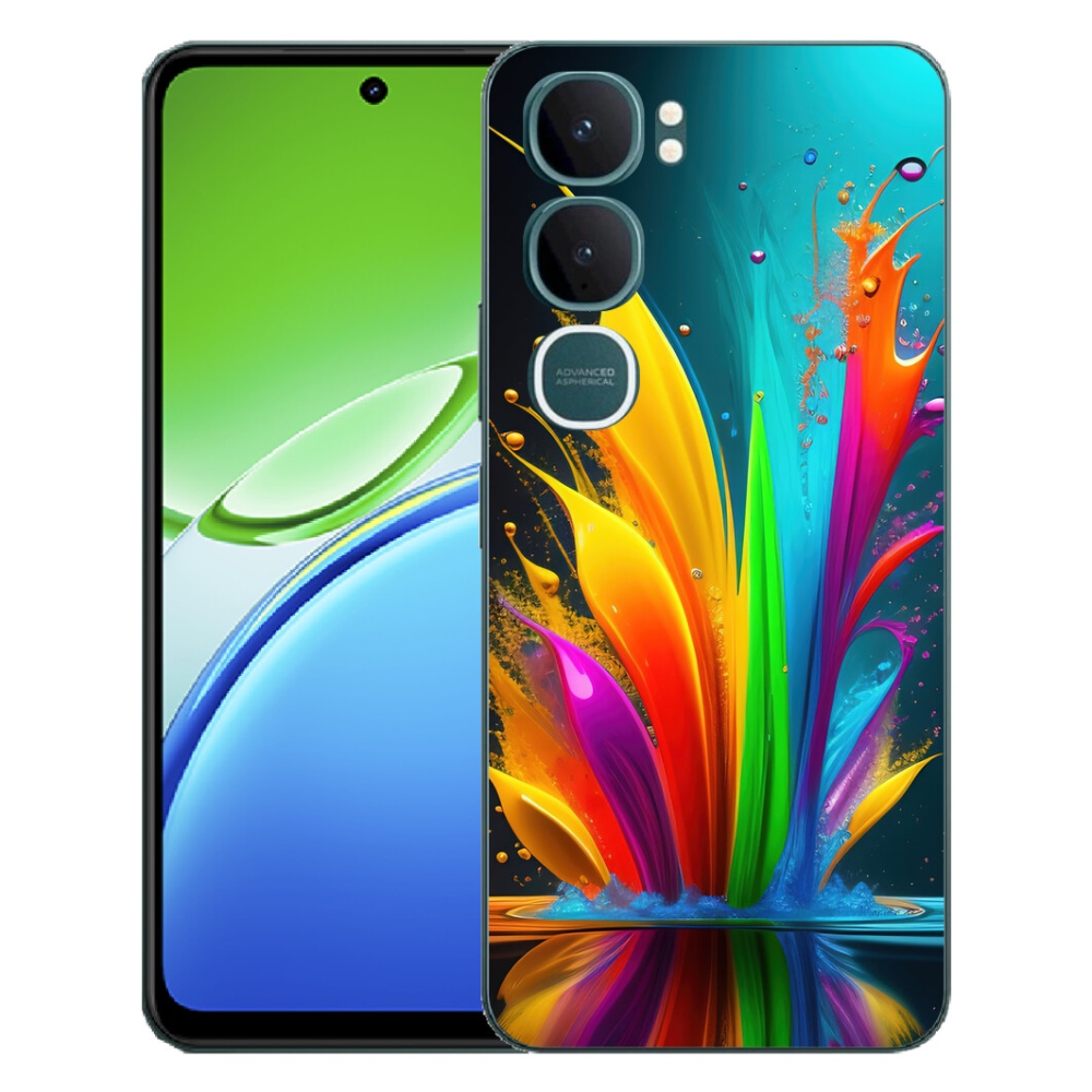 Gélový kryt mmCase na Vivo Y21d - abstraktný motív 1