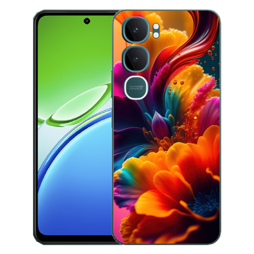 Gélový kryt mmCase na Vivo Y21d - abstraktný motív 2