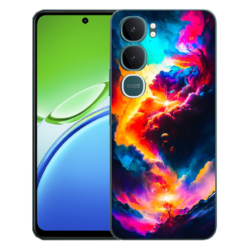 Gélový kryt mmCase na Vivo Y21d - abstraktný motív