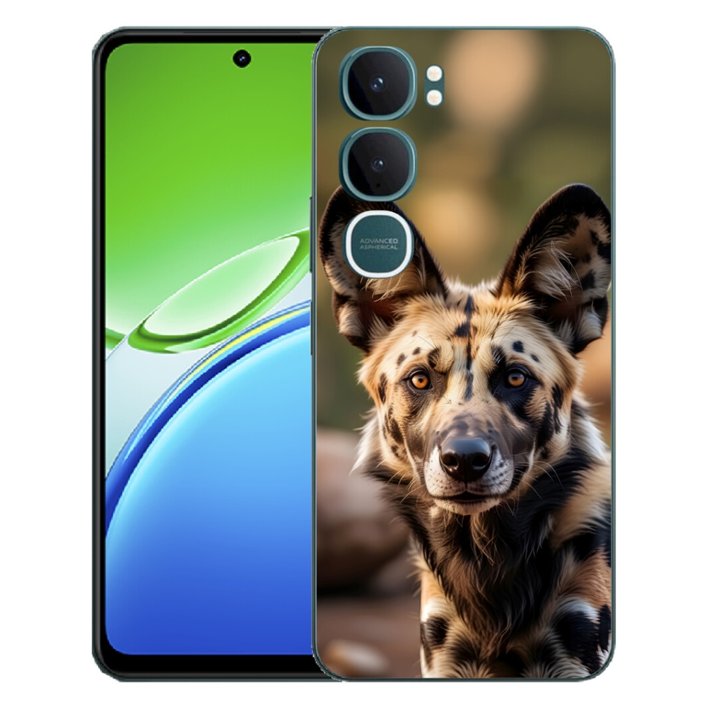 Gélový kryt mmCase na Vivo Y21d - africký divoký pes