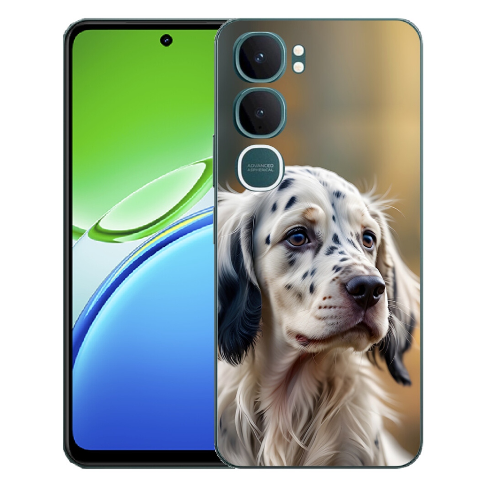 Gélový kryt mmCase na Vivo Y21d - anglický seter