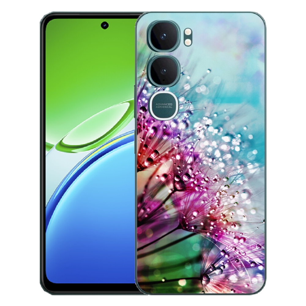 Gélový kryt mmCase na Vivo Y21d - farebné kvety