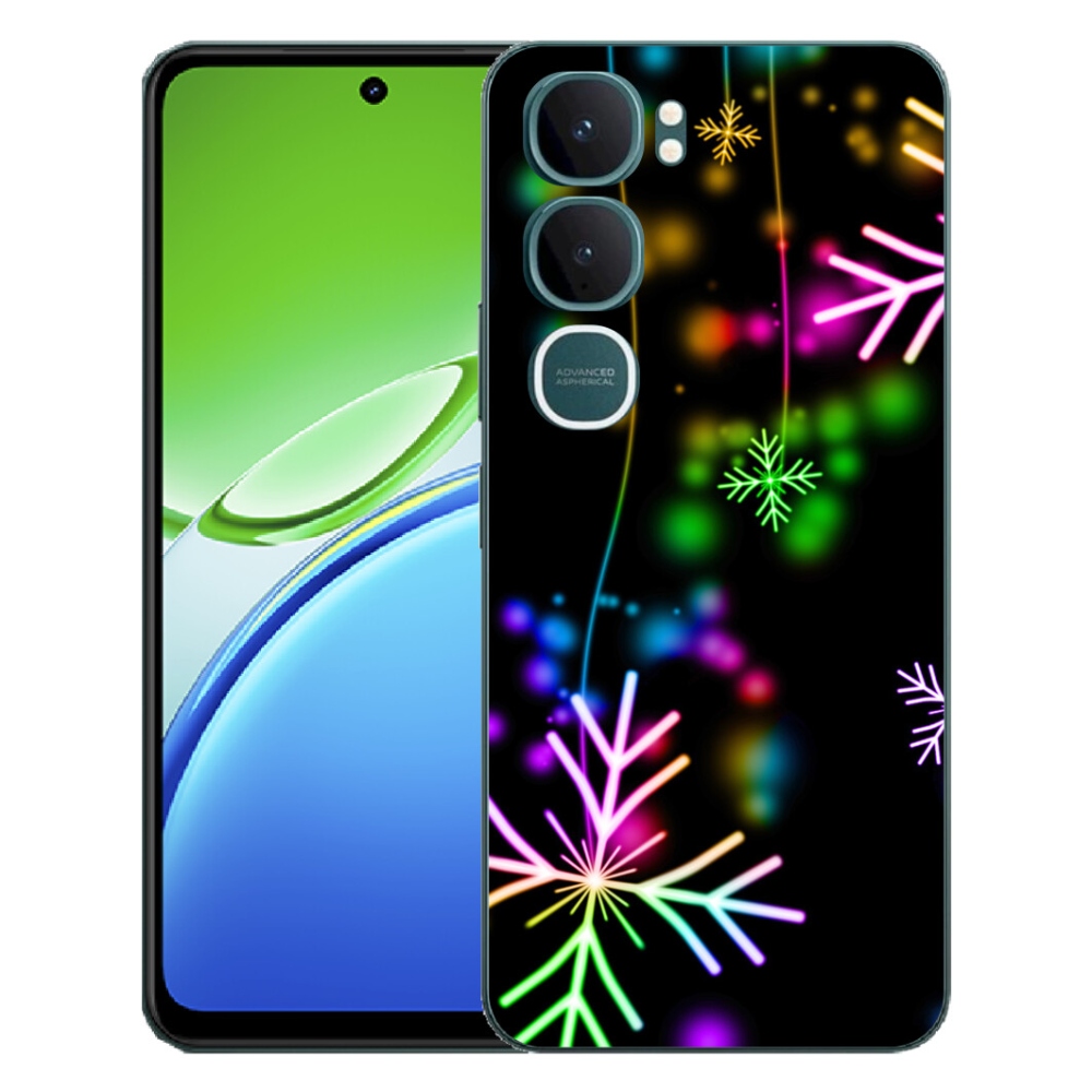 Gélový kryt mmCase na Vivo Y21d - farebné vločky