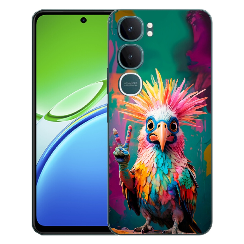 Gélový kryt mmCase na Vivo Y21d - farebný rebel