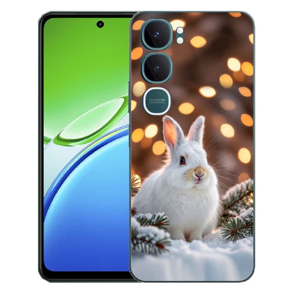 Gélový kryt mmCase na Vivo Y21d - biely zajac