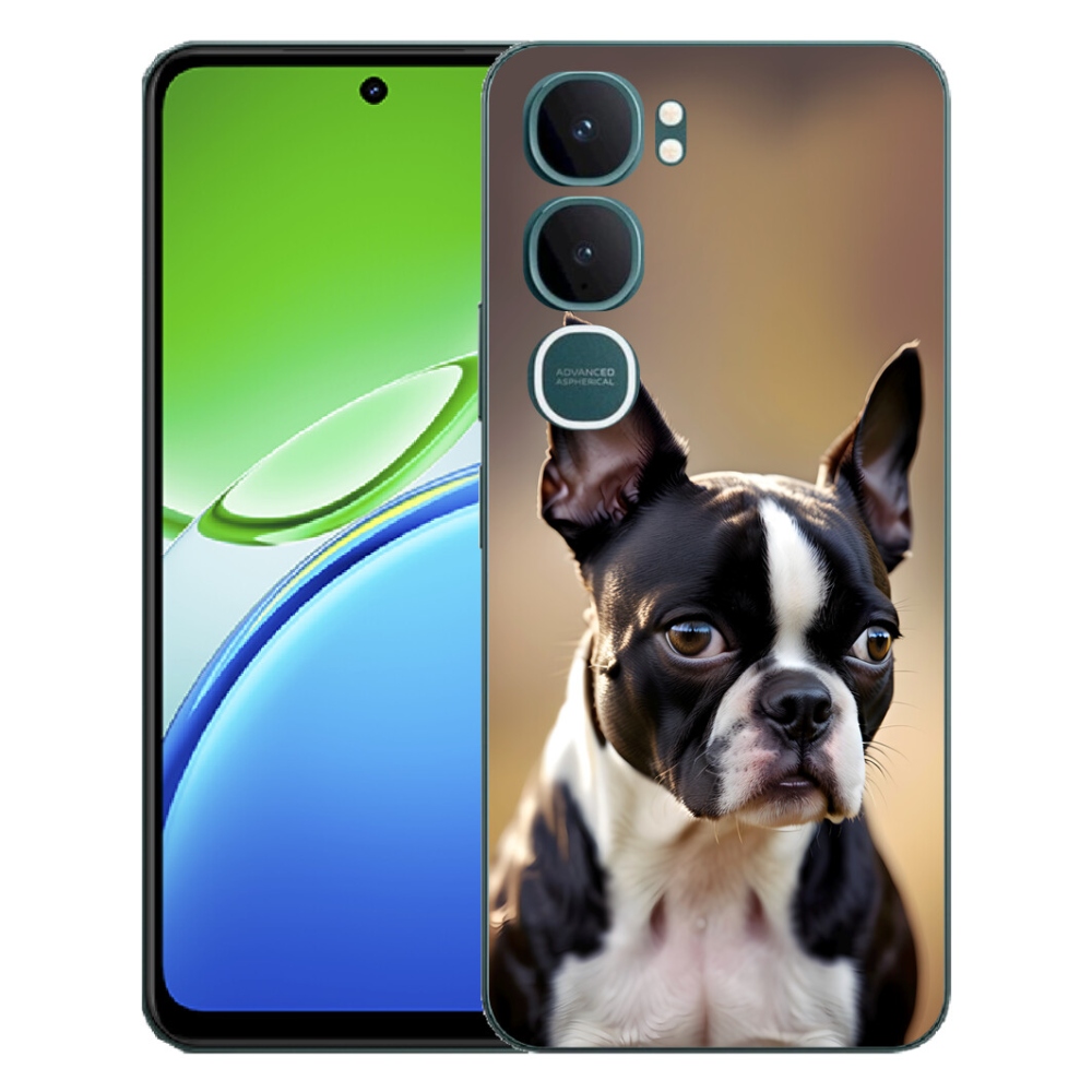 Gélový kryt mmCase na Vivo Y21d - bostonský teriér