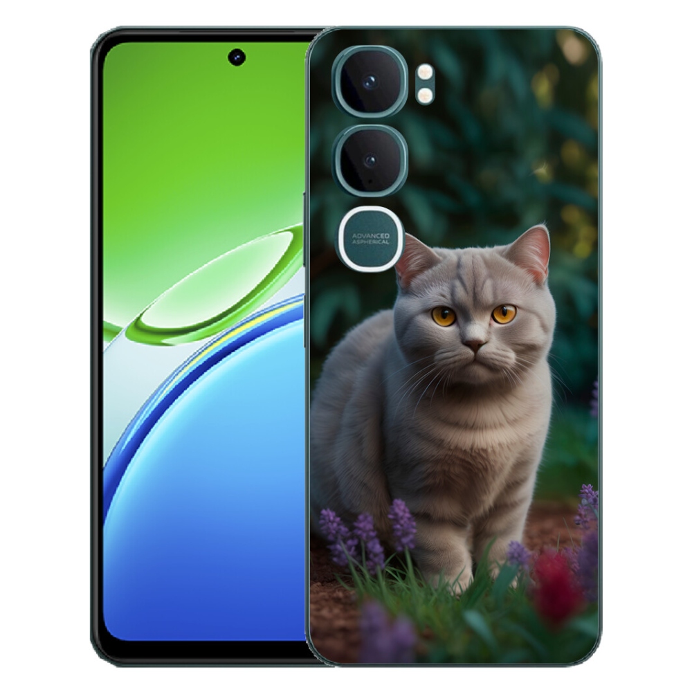 Gélový kryt mmCase na Vivo Y21d - britská mačka