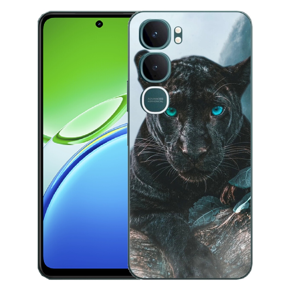 Gélový kryt mmCase na Vivo Y21d - čierny panter