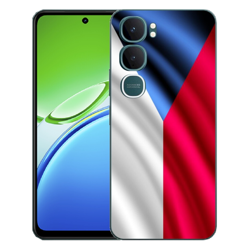 Gélový kryt mmCase na Vivo Y21d - česká vlajka