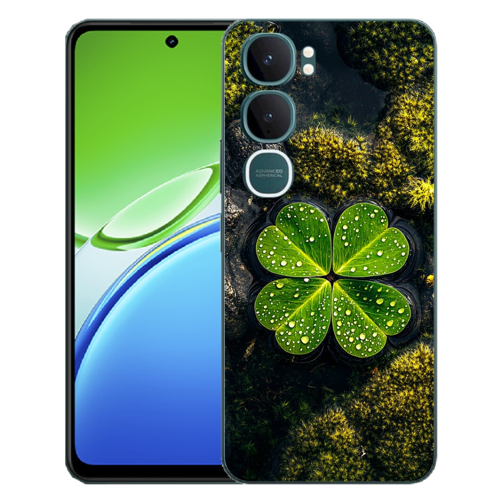 Gélový kryt mmCase na Vivo Y21d - štvorlístok