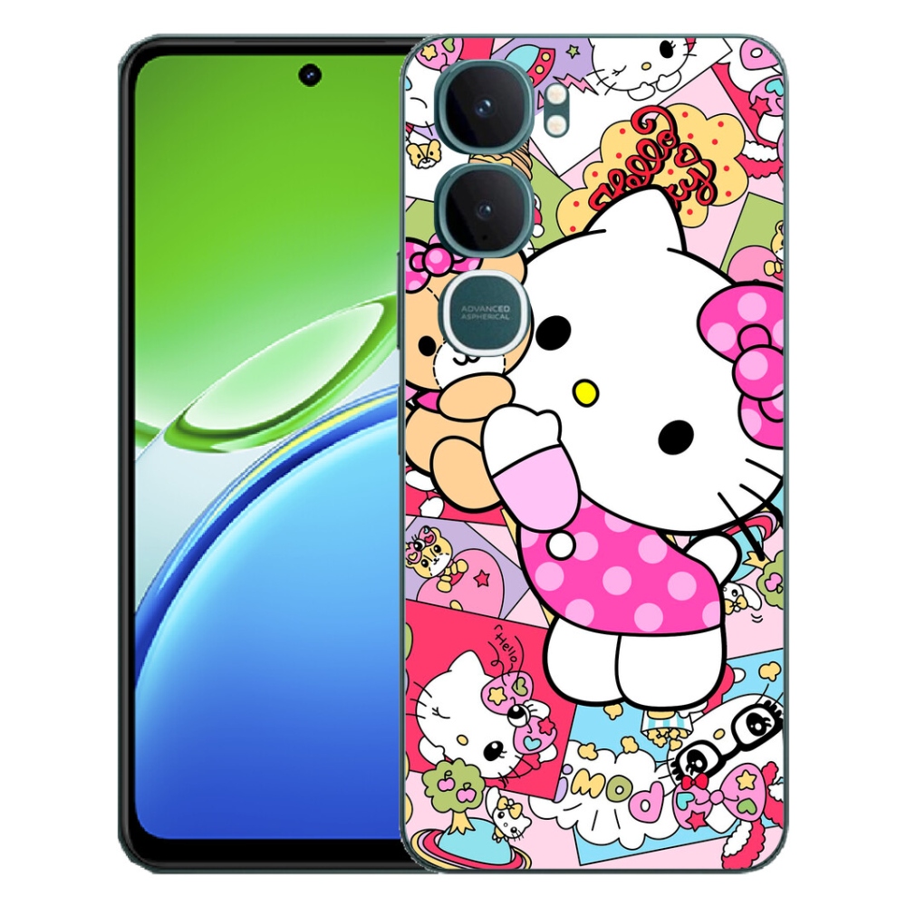 Gélový kryt mmCase na Vivo Y21d - cute kitty