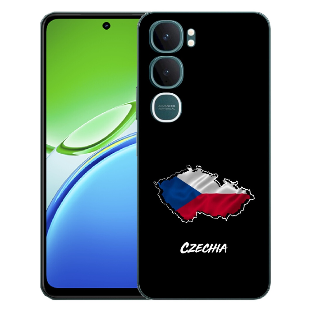 Gélový kryt mmCase na Vivo Y21d - Slovakia čierne pozadie