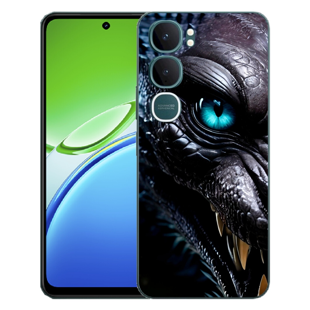 Gélový kryt mmCase na Vivo Y21d - dračí pohľad
