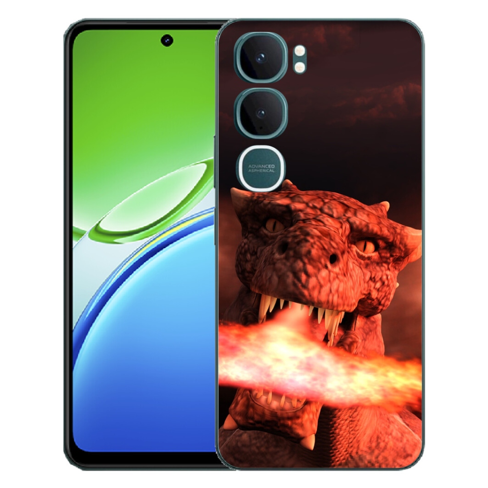 Gélový kryt mmCase na Vivo Y21d - drak