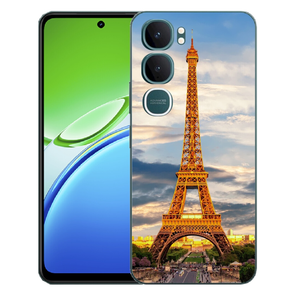 Gélový kryt mmCase na Vivo Y21d - eiffelova veža 3