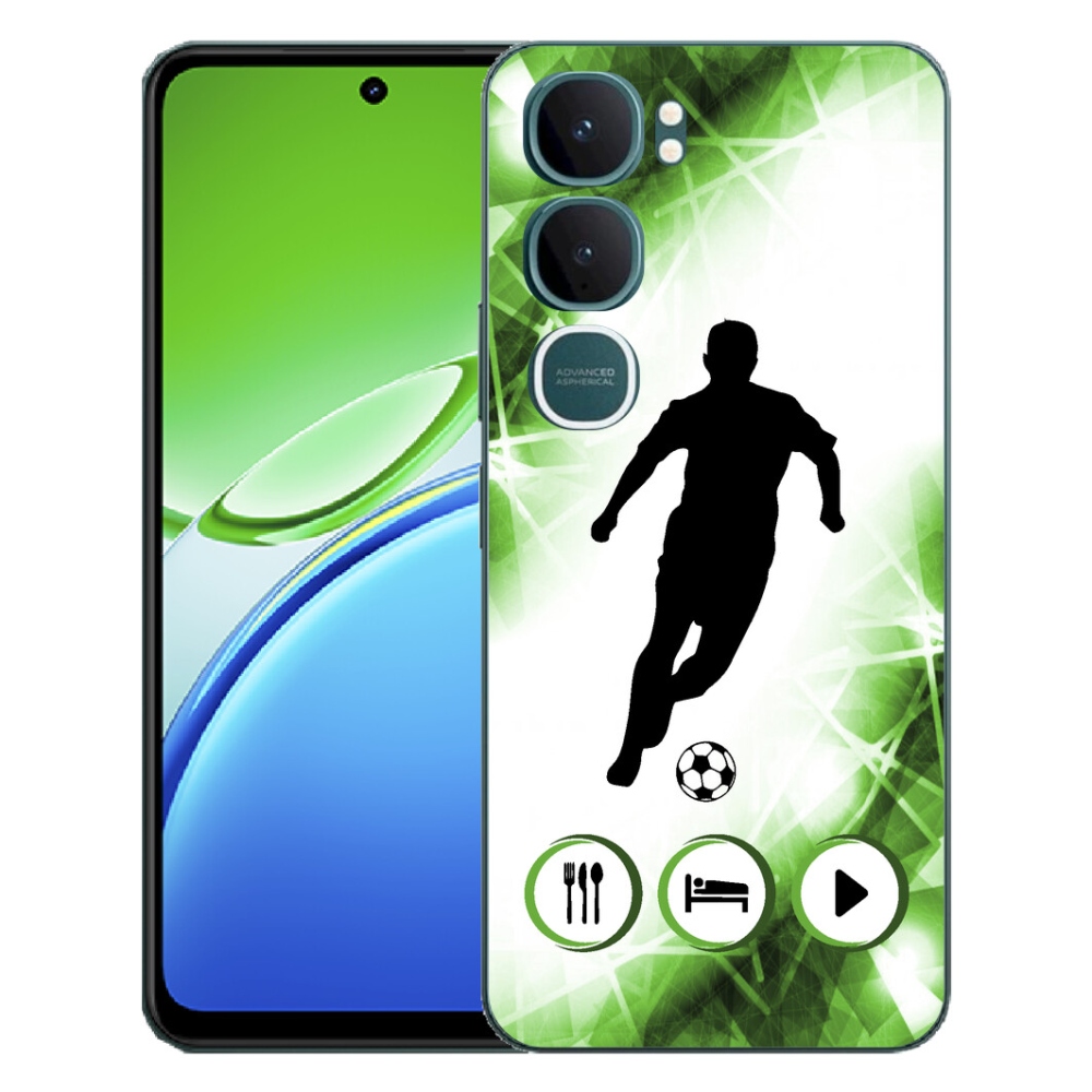Gélový kryt mmCase na Vivo Y21d - futbalista