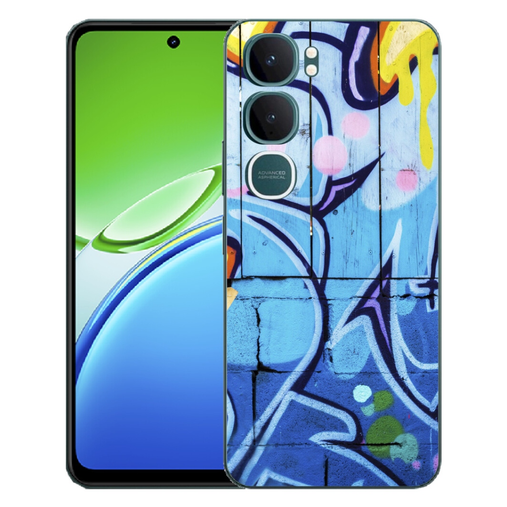 Gélový kryt mmCase na Vivo Y21d - graffiti