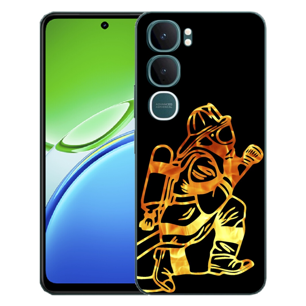 Gélový kryt mmCase na Vivo Y21d - hasič 1