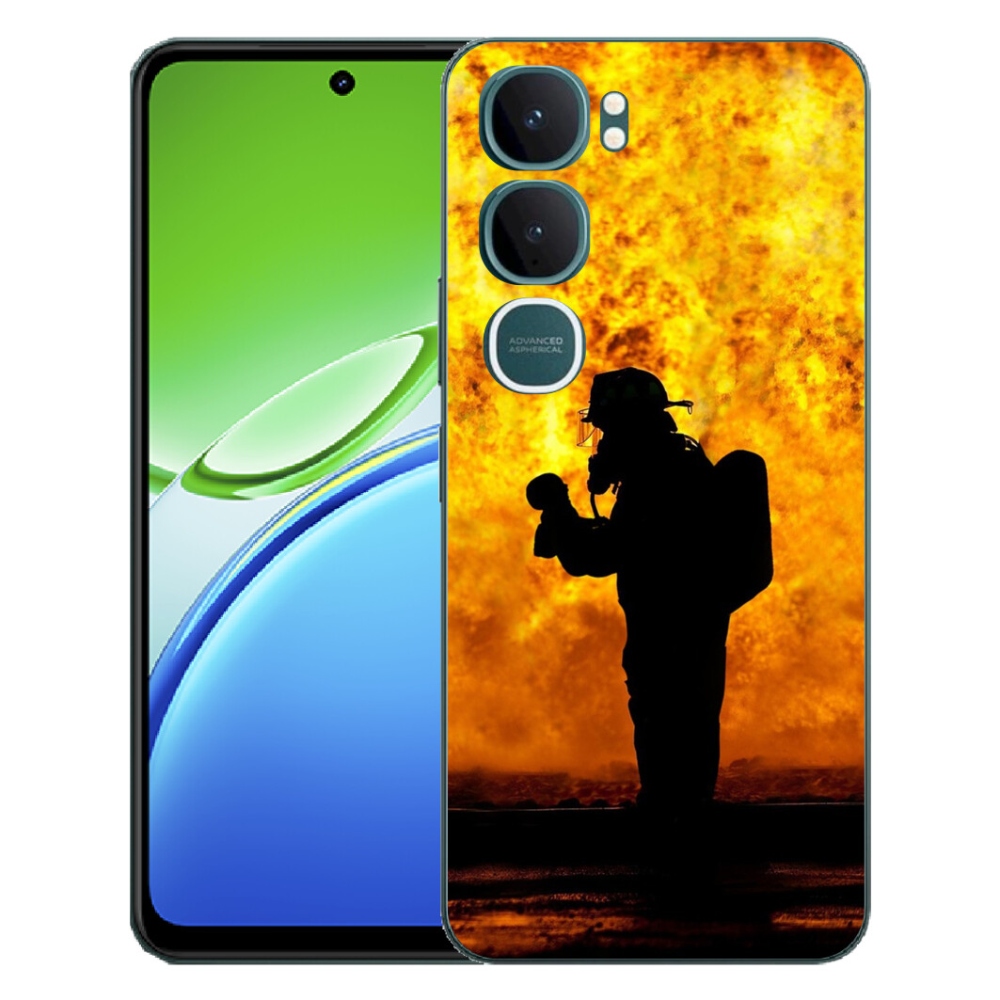 Gélový kryt mmCase na Vivo Y21d - hasič