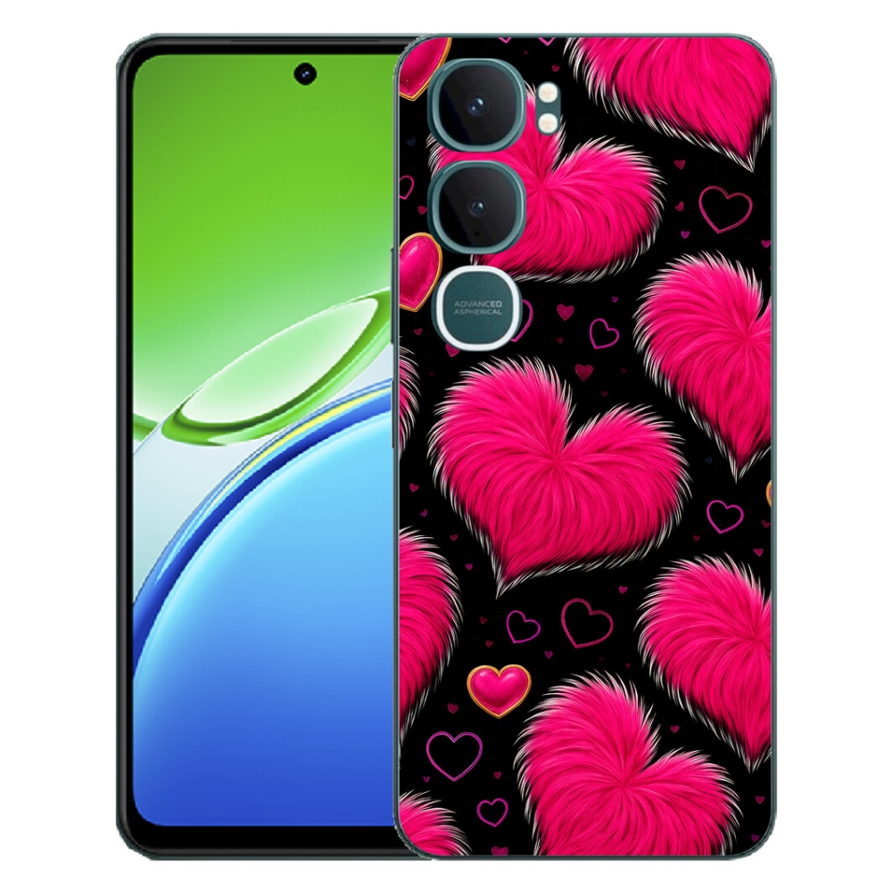 Gélový kryt mmCase na Vivo Y21d - hebké srdce
