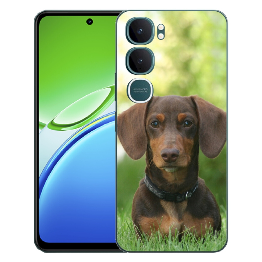 Gélový kryt mmCase na Vivo Y21d - hnedý jazvečík