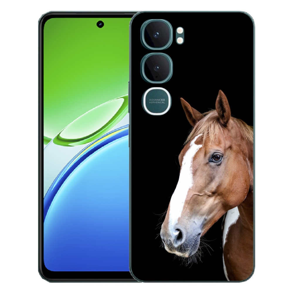 Gélový kryt mmCase na Vivo Y21d - hnedý kôň 3