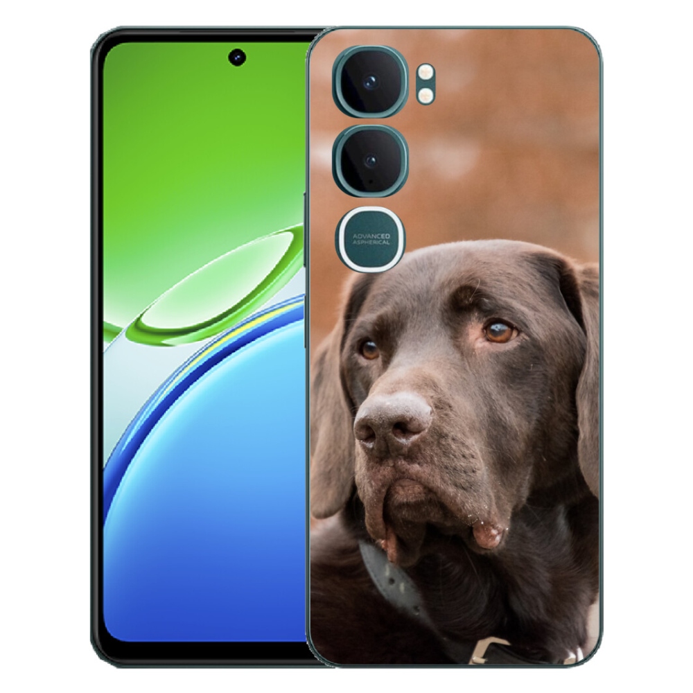 Gélový kryt mmCase na Vivo Y21d - hnedý labrador