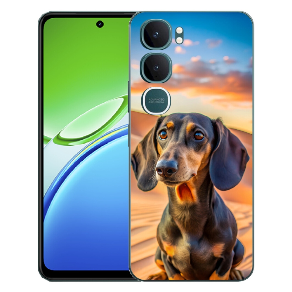 Gélový kryt mmCase na Vivo Y21d - jazvečík 3