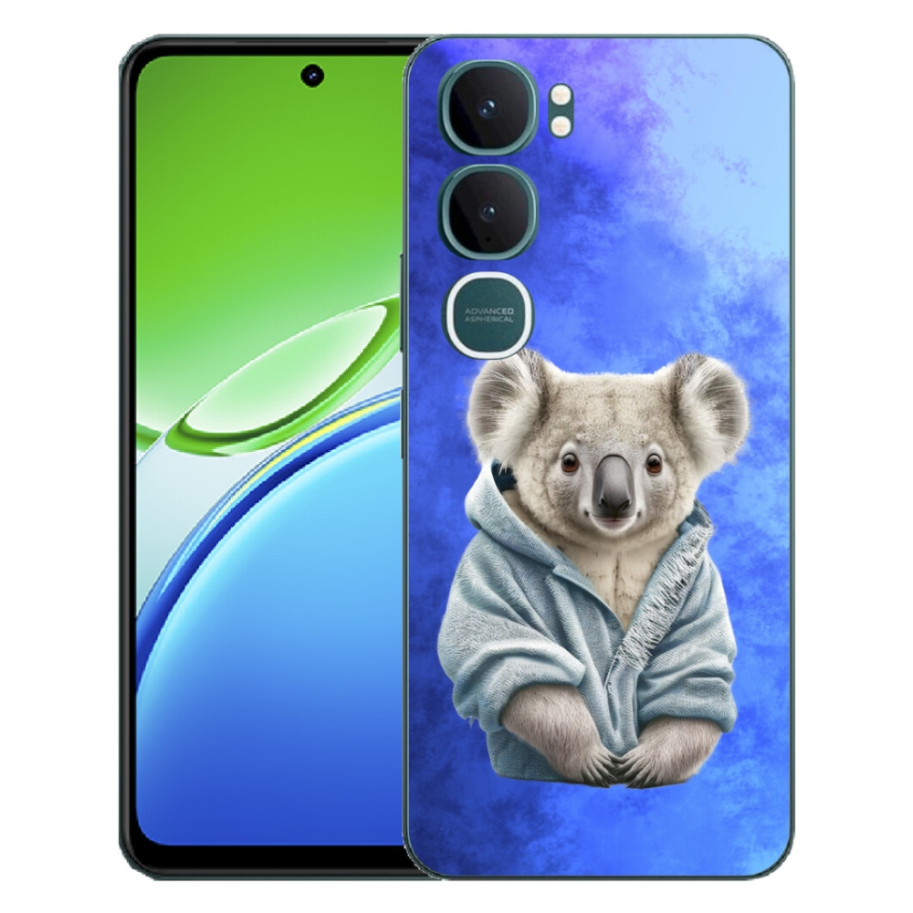 Gélový kryt mmCase na Vivo Y21d - koala vo svetri