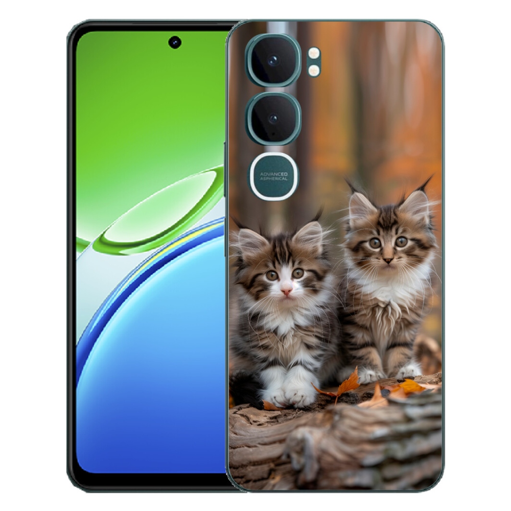 Gélový kryt mmCase na Vivo Y21d - mačacie duo 3