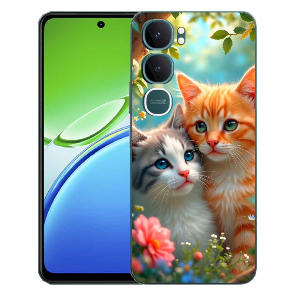 Gélový kryt mmCase na Vivo Y21d - mačacia láska 2