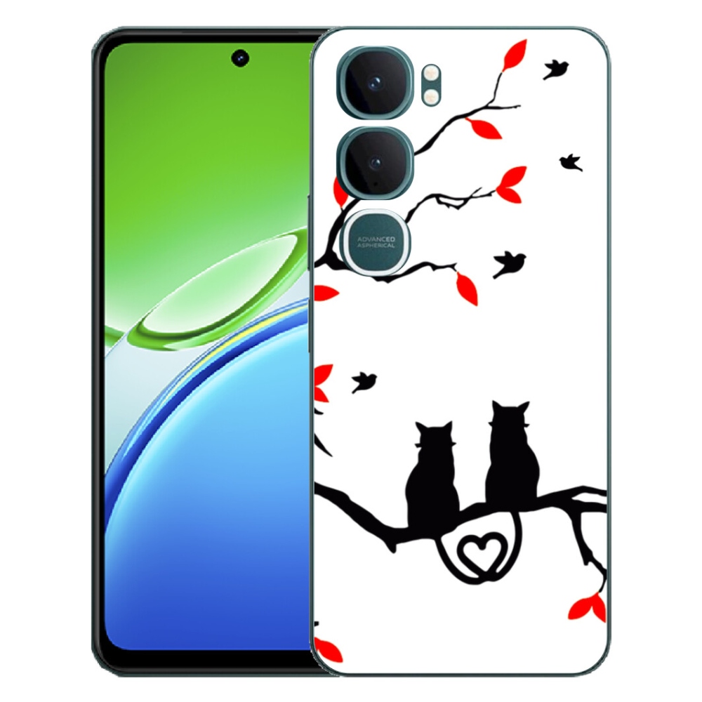 Gélový kryt mmCase na Vivo Y21d - mačacia láska
