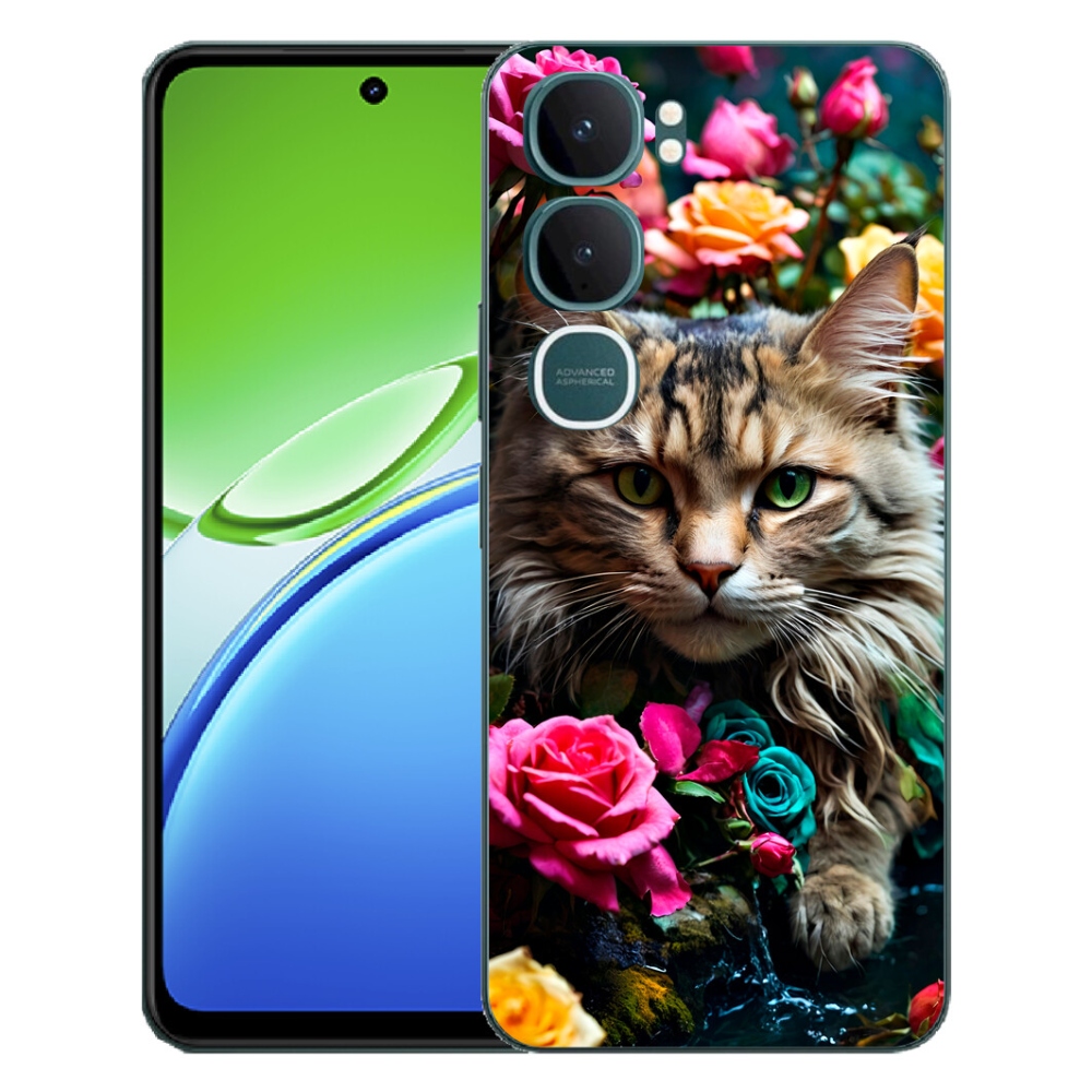 Gélový kryt mmCase na Vivo Y21d - mačacie pohľad 2