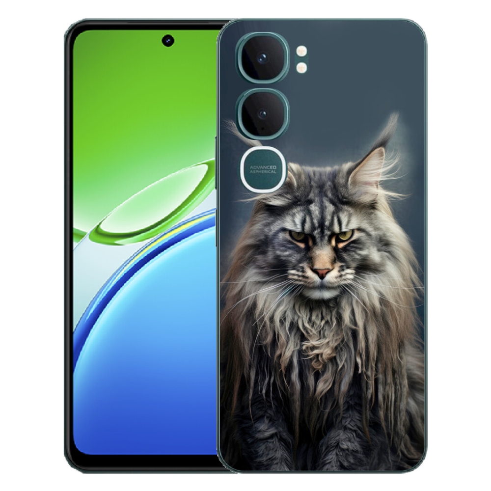 Gélový kryt mmCase na Vivo Y21d - mačacie pohľad 4