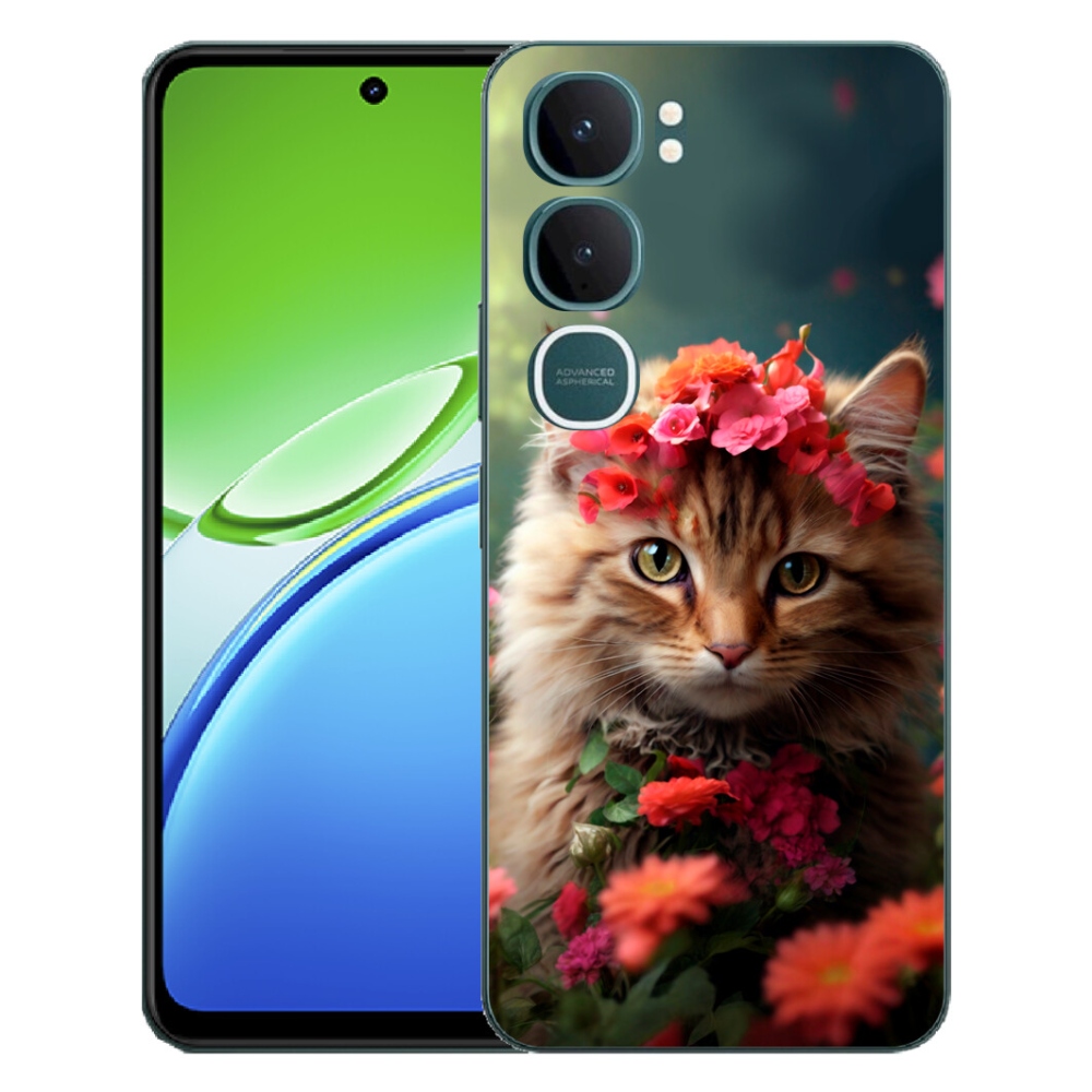Gélový kryt mmCase na Vivo Y21d - mačacia princezná
