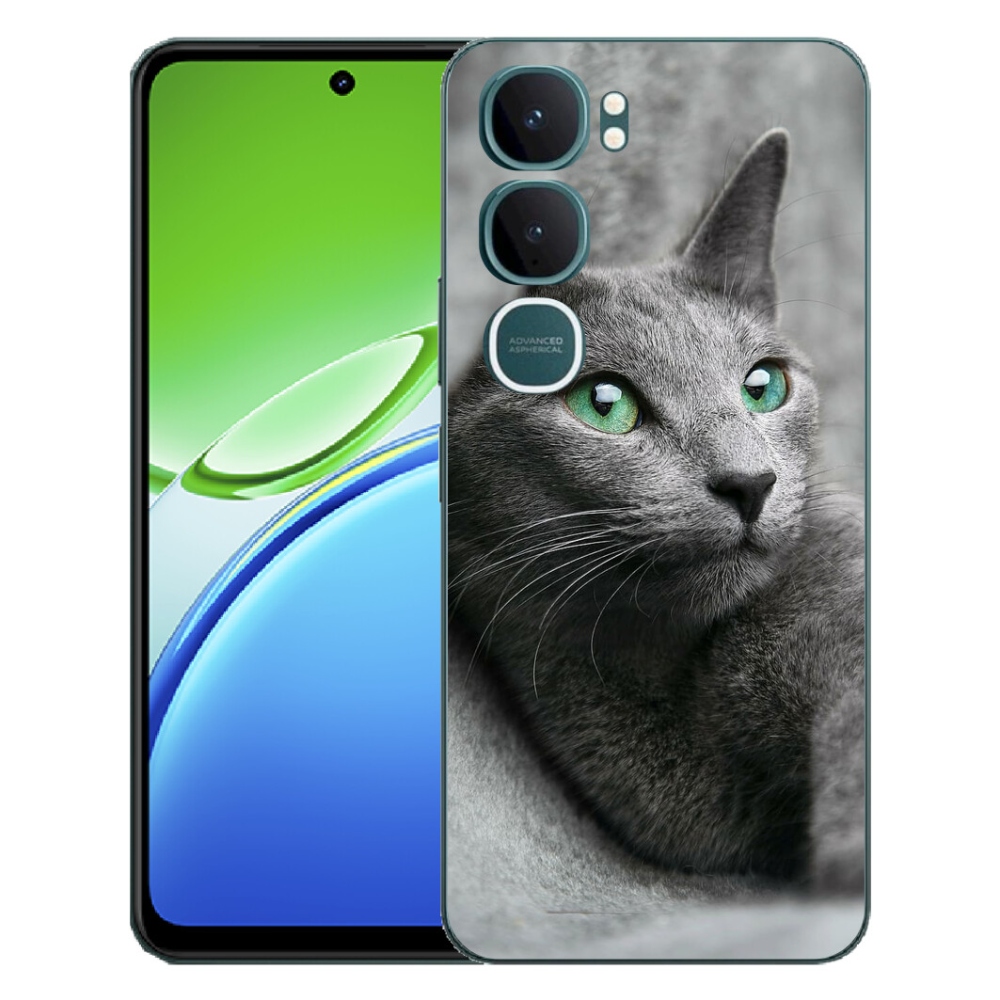 Gélový kryt mmCase na Vivo Y21d - mačka 2