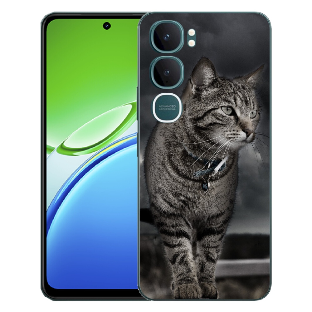 Gélový kryt mmCase na Vivo Y21d - mačka