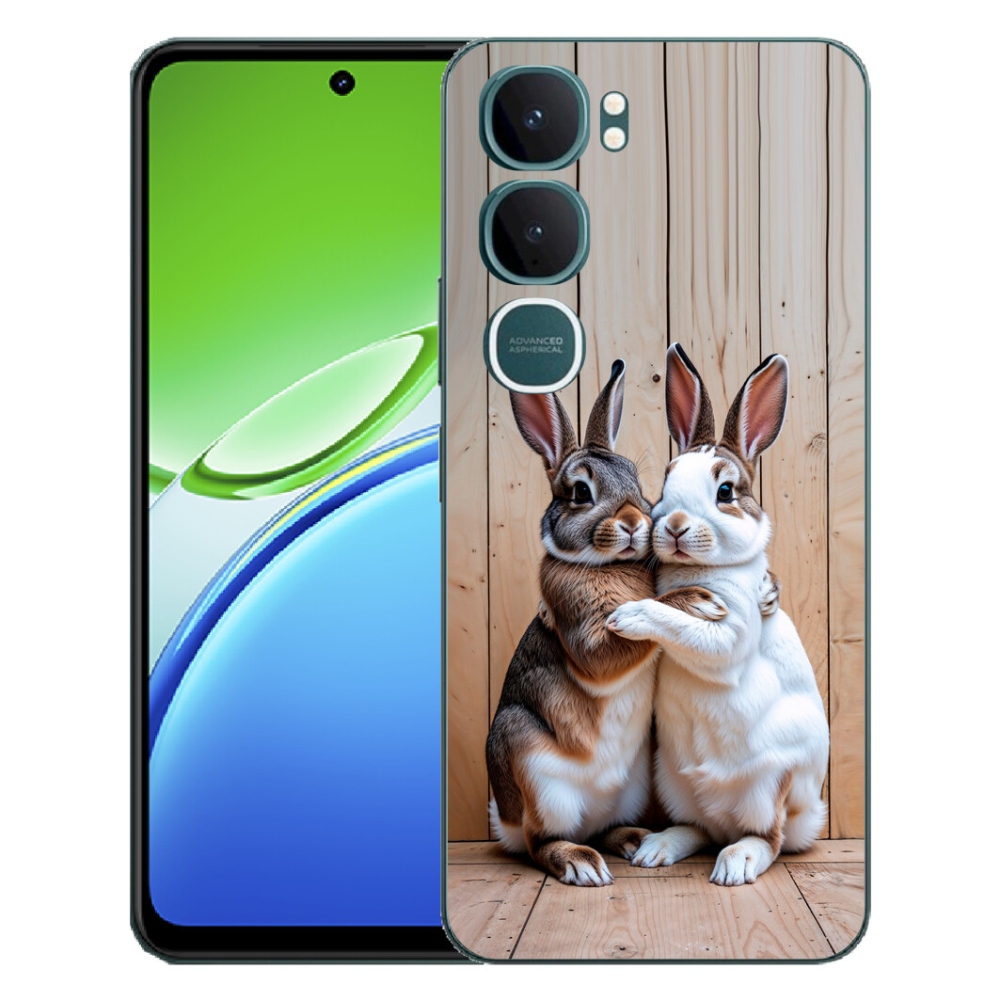 Gélový kryt mmCase na Vivo Y21d - králičie pár